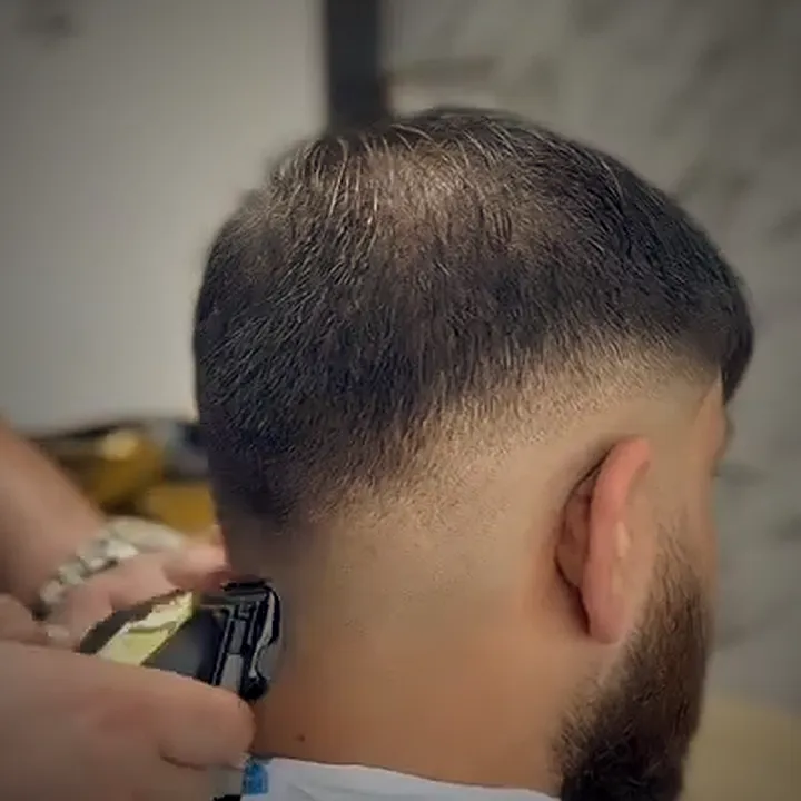 Skin fade, blended to the skin
